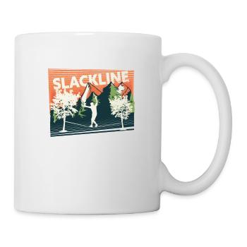 Slackline, Balance Sport - Mug - white - Right