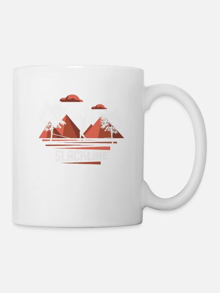 Slackline, Balance Sport - Mug - white