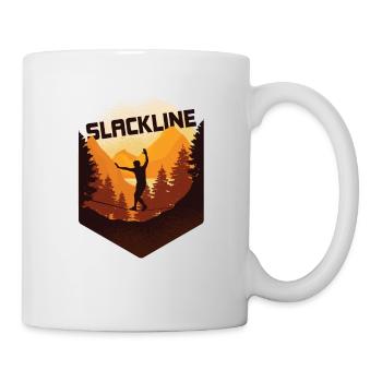 Slackline, Balance Sport - Mug - white - Right