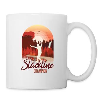 Slackline, Balance Sport - Mug - white - Right