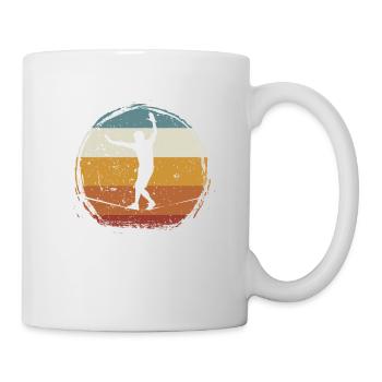Retro vintage Slackline - Mug - white - Right