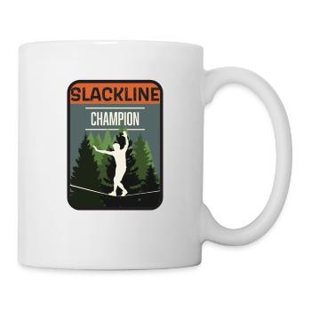 Slackline, Balance Sport - Mug - white - Right