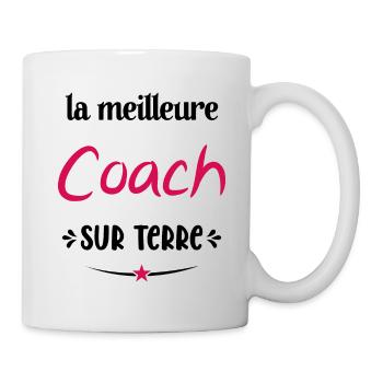 La Meilleure Coach Sur Terre Humour Entraîneuse - Mug blanc - blanc - Droite