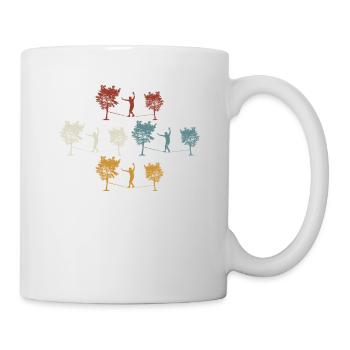Retro vintage Slackline - Mug - white - Right