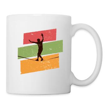 Retro vintage Slackline - Mug - white - Right