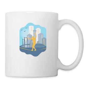 Slackline, Urban, Lifestyle & City - Mug - white - Right