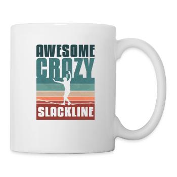 Retro vintage Slackline - Mug - white - Right
