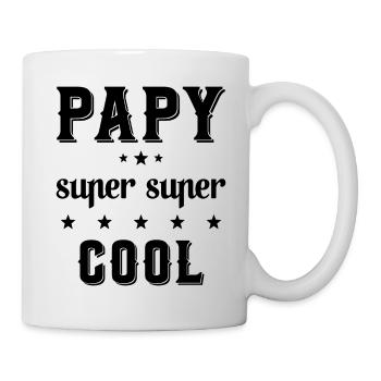 Papy super cool Cadeau drôle de grand-père - Mug blanc - blanc - Droite