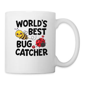 Worlds Best Bug Catcher Entomologist Insect Lady - Mug - white - Right
