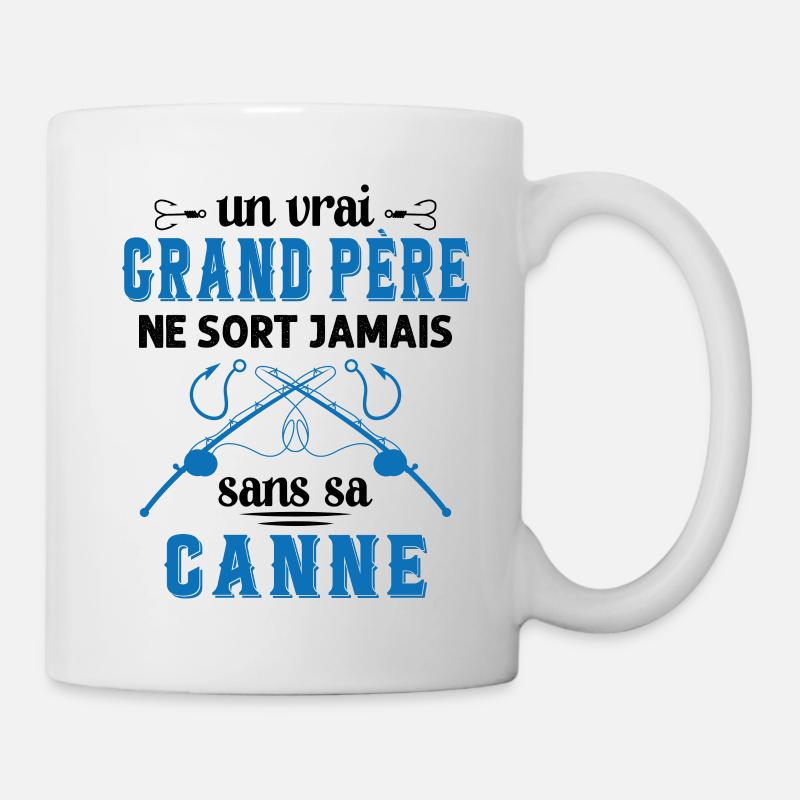 Un vrai Grand Père Pêcheur - Mug blanc - blanc