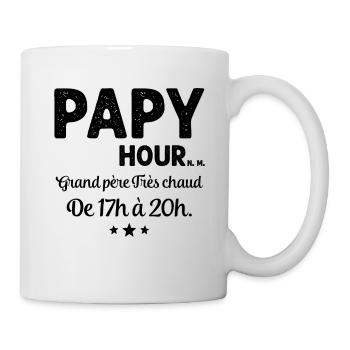 Papy Cadeau drôle de grand-père - Mug blanc - blanc - Droite