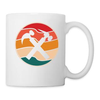 Mauerer Retro - Tasse - Weiß - Rechts