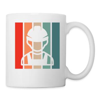 Bauarbeiter Retro - Tasse - Weiß - Rechts