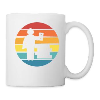 Maurer Retro - Tasse - Weiß - Rechts