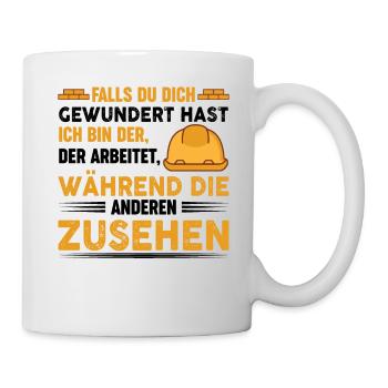 Maurer Lustige Sprüche - Tasse - Weiß - Rechts