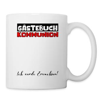 Gästebuch Kommunion Mädchen Jungen Erstkommunion - Tasse - Weiß - Rechts