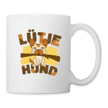 Lütje Dog Low German small dog - Mug - white - Right