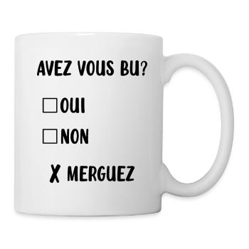 Homme qui a un trop bu - Mug blanc - blanc - Droite