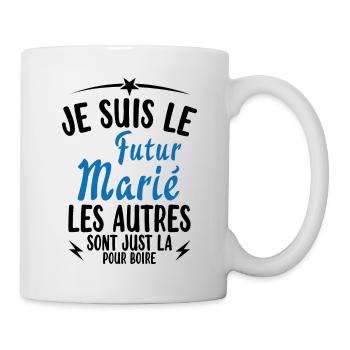 Cadeau de célibataire pour un futur marié - Mug blanc - blanc - Droite