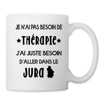 Pas de Thérapie souvenir du Jura - Mug blanc - blanc - Droite