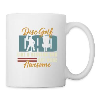 Disc golf dad like a normal dad only much cooler - Mug - white - Right