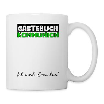 Gästebuch Kommunion Mädchen Jungen Erstkommunion - Tasse - Weiß - Rechts