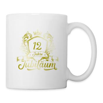 12 Zahl Kranz - Tasse - Weiß - Rechts