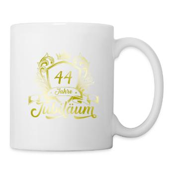 44 Zahl Kranz - Tasse - Weiß - Rechts