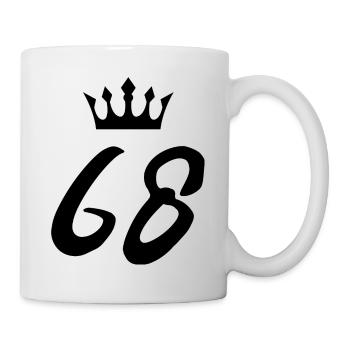 68 Couronne numérique - Mug blanc - blanc - Droite