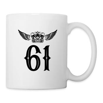 61 Couronne numérique - Mug blanc - blanc - Droite