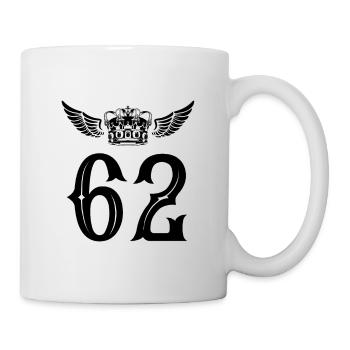 62 Couronne numérique - Mug blanc - blanc - Droite