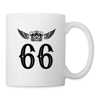66 Number crown - Mug - white - Right