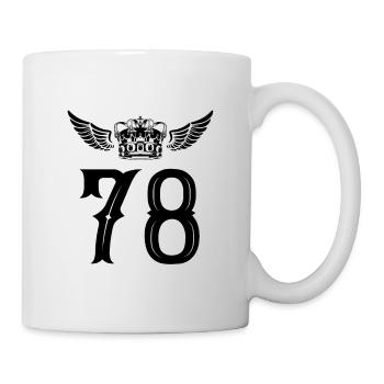 78 Number crown - Mug - white - Right
