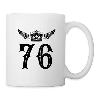 76 Couronne numérique - Mug blanc - blanc - Droite