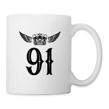 91 Number crown - Mug - white - Right