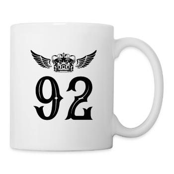 92 Number crown - Mug - white - Right