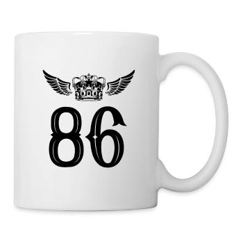 86 Number crown - Mug - white - Right