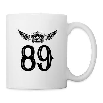 89 Number crown - Mug - white - Right