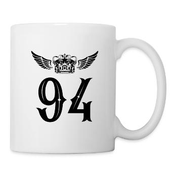94 Couronne numérique - Mug blanc - blanc - Droite