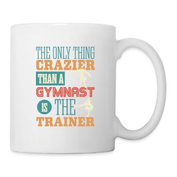 The coach is crazy, gymnastics - Mug - white - Right