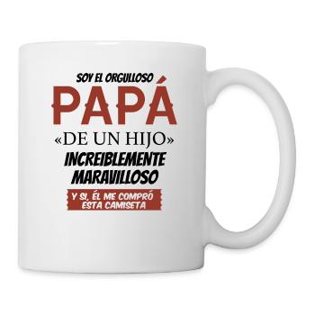 Soy El Orgulloso Papá De Un Hijo Increiblemente - Mug blanc - blanc - Droite