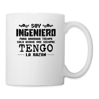 Soy Ingeniero Solo Asume Que Siempre Tengo La - Mug blanc - blanc - Droite