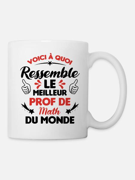 Voici Le meilleur Prof de Math du monde - Mug blanc - blanc