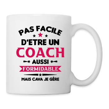 Coach Formidable Idée Cadeau Entraîneur Drôle - Mug blanc - blanc - Droite