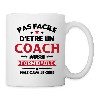 Coach Formidable Idée Cadeau Entraîneur Drôle - Mug blanc - blanc - Droite