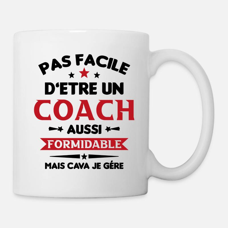 Coach Formidable Idée Cadeau Entraîneur Drôle - Mug blanc - blanc