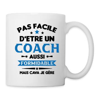 Coach Formidable Idée Cadeau Entraîneur Drôle - Mug blanc - blanc - Droite