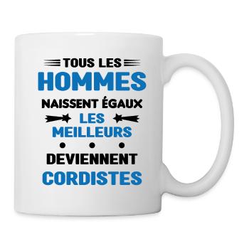 Les Meilleurs Hommes Deviennent Cordistes - Mug blanc - blanc - Droite