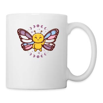 Intersex Monarch Butterfly Subtle Discreet Pride - Mug - white - Right