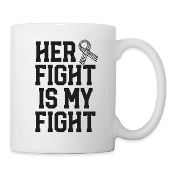 Her Fight Is My Fight Rare Disease Awareness - Mug - white - Right